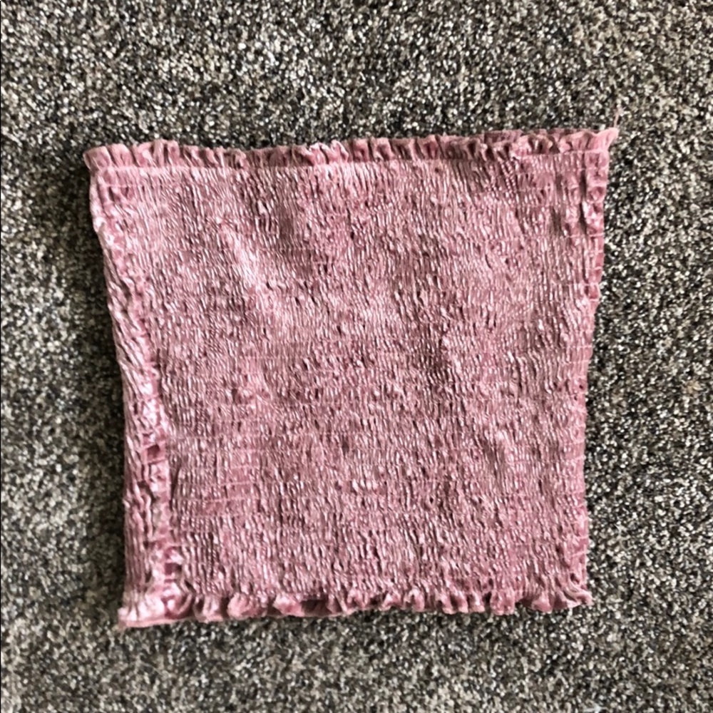 Scrunch Pink Velvet Top